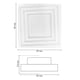 thumbnail image 4 of Lámpara Luz LED Galerias El Triunfo Para Techo Cuadrada Diseño Bordes 36W, 4 of 4
