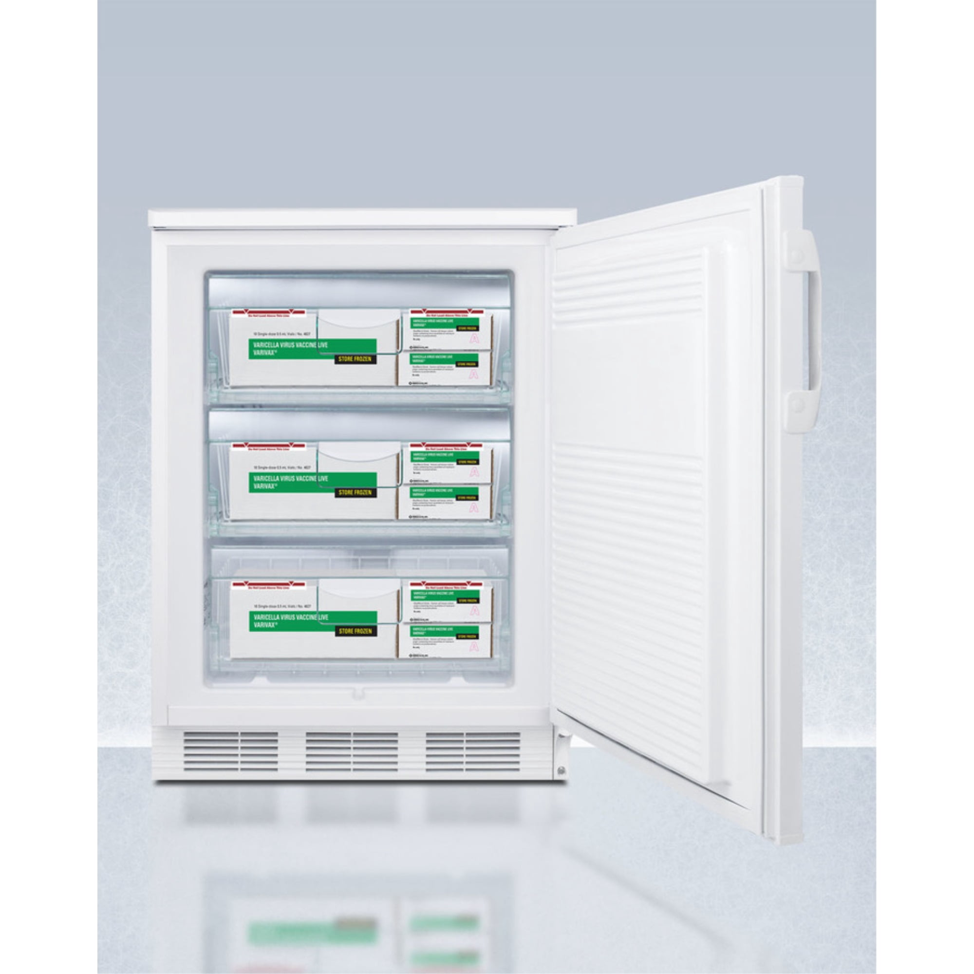 24" wide undercounter -30C freezer certified to NSF 456 for vaccine storage