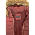 thumbnail image 5 of Winter Quilted Puffer Coat for Women Fleece Lined Warm Jacket with Removable Faux Fur Hood, 5 of 5