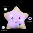 thumbnail image 6 of TiokMc Star Shaped Plush Throw Pillow with LED Night Light, Soft Glowing Cushion for Kids, Decorative Plush Stuffed Toy Gift, 14.6"x12.8", White, 6 of 6