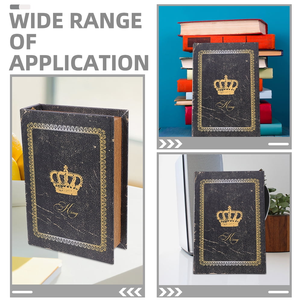 5 PCS Fake Book Decor Shaped Storage Organizer Stacks Pretty Boxes with Lid Vintage