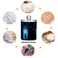 thumbnail image 6 of Yayeee 2 Pack Qtip Holder Bathroom Cotton Swab Canister with Lid Clear Dispenser Set, Blue Butterfly, 6 of 6