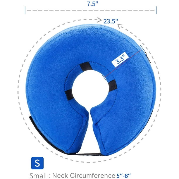 Collares protectores inflables para perros y gatos: los collares suaves de recuperación para mascotas no bloquearán la visión del collar electrónico Zhivalor DCF179-1