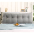 thumbnail image 3 of Cojín de cabecera triangular de gran tamaño con respaldo simple y suave, almohada de cintura para cama, cojín de respaldo de sofá de color sólido, 3 of 6