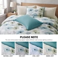 thumbnail image 7 of Regency Heights Full/Queen Comforter Sets, 3 Pieces Reversible Floral Bedding Sets, Cozy Botanical Flowers Seersucker Comforter Bed Set with Pillow Sham, Sage/Teal, 7 of 7