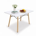 thumbnail image 3 of Set de Comedor Oslo 120cm Melamina 4 Sillas Eames Blanco Mundo In Minimalista, 3 of 8
