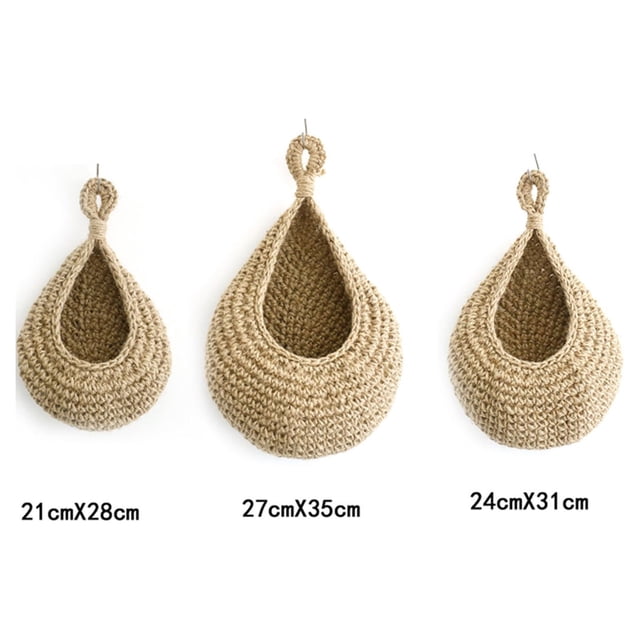 Pisexur Batería de cocina Cestas colgantes de pared para frutas y verduras, cesta colgante de frutas para la cocina del hogar
