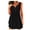 Black, variant on Women's Sleeveless Button Front Dress, Solid Color Round Neck Midi Dress with Defined Waist, Casual and Elegant for Daily Wear, Office, and Special Occasions Blue