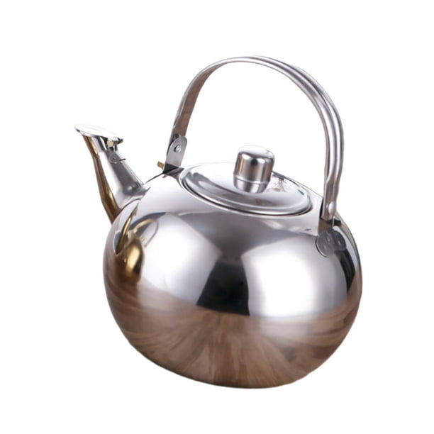 Tetera de agua con filtro, cafetera de 67, tetera de acero inoxidable, caldera de agua para estufas domésticas, olla para acampar en Navidad