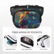 thumbnail image 5 of Disketp Neon Seahorse Underwater Realm Riñonera de Doble Capa, Bolsa de Cintura Ajustable para Viajes, Correr y Senderismo, Riñonera Ligera para Hombre y Mujer, 5 of 9