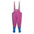 thumbnail image 4 of FAOWME Kids Boys Girls Chest Waders With Pocket Youth Fishing Waders For Toddler Children Waterproof & Fishing Waders With Boots Pink 9-10 Years, 4 of 8