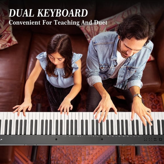 AOILE 88 Keys Semi-Weighted Full-Size Electric Keyboard Piano for Beginners