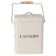 thumbnail image 5 of Contenedor de lavandería de hierro decorativo con accesorios de pala 5L Práctico multiusos Blanco, 5 of 9
