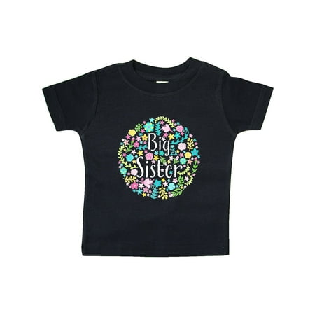 

Inktastic Big Sister with Flower Circle Gift Baby Boy or Baby Girl T-Shirt