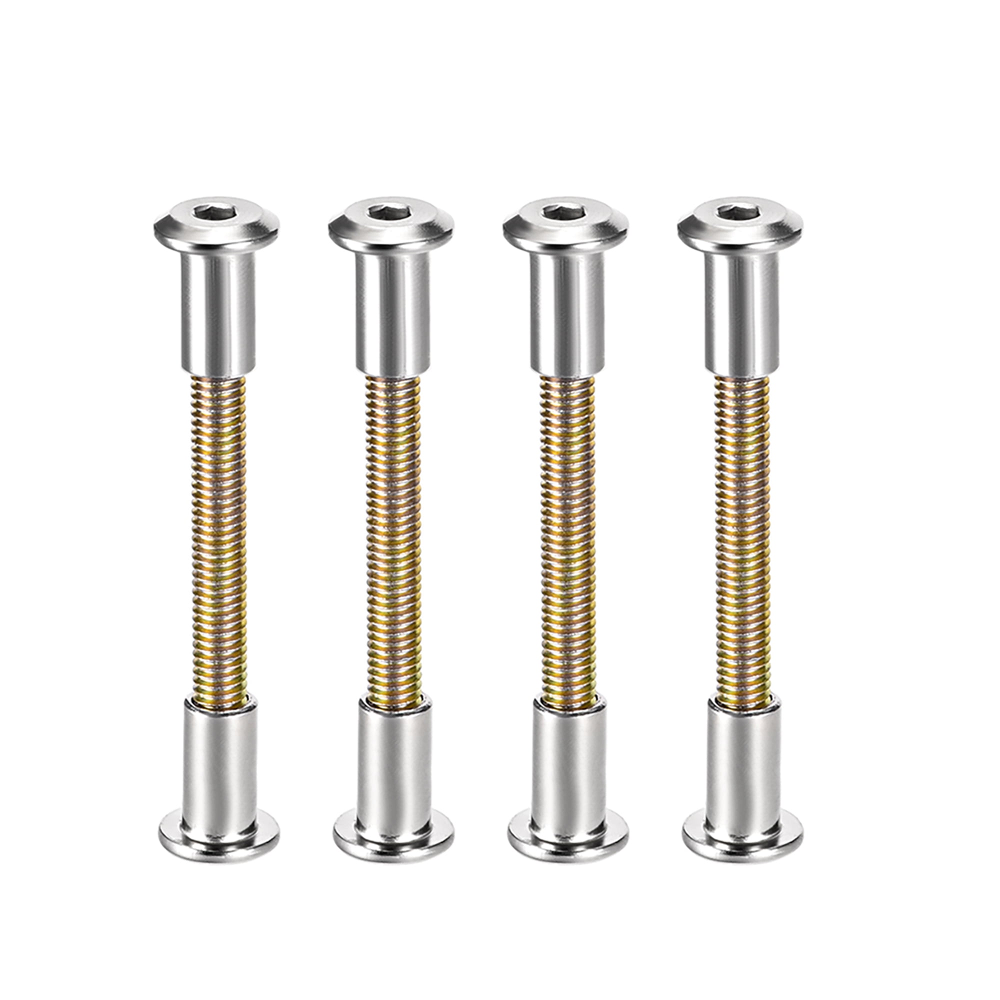 M6 Hex Socket Screw Post Binding Binder Fastener, Carbon Steel Nickel