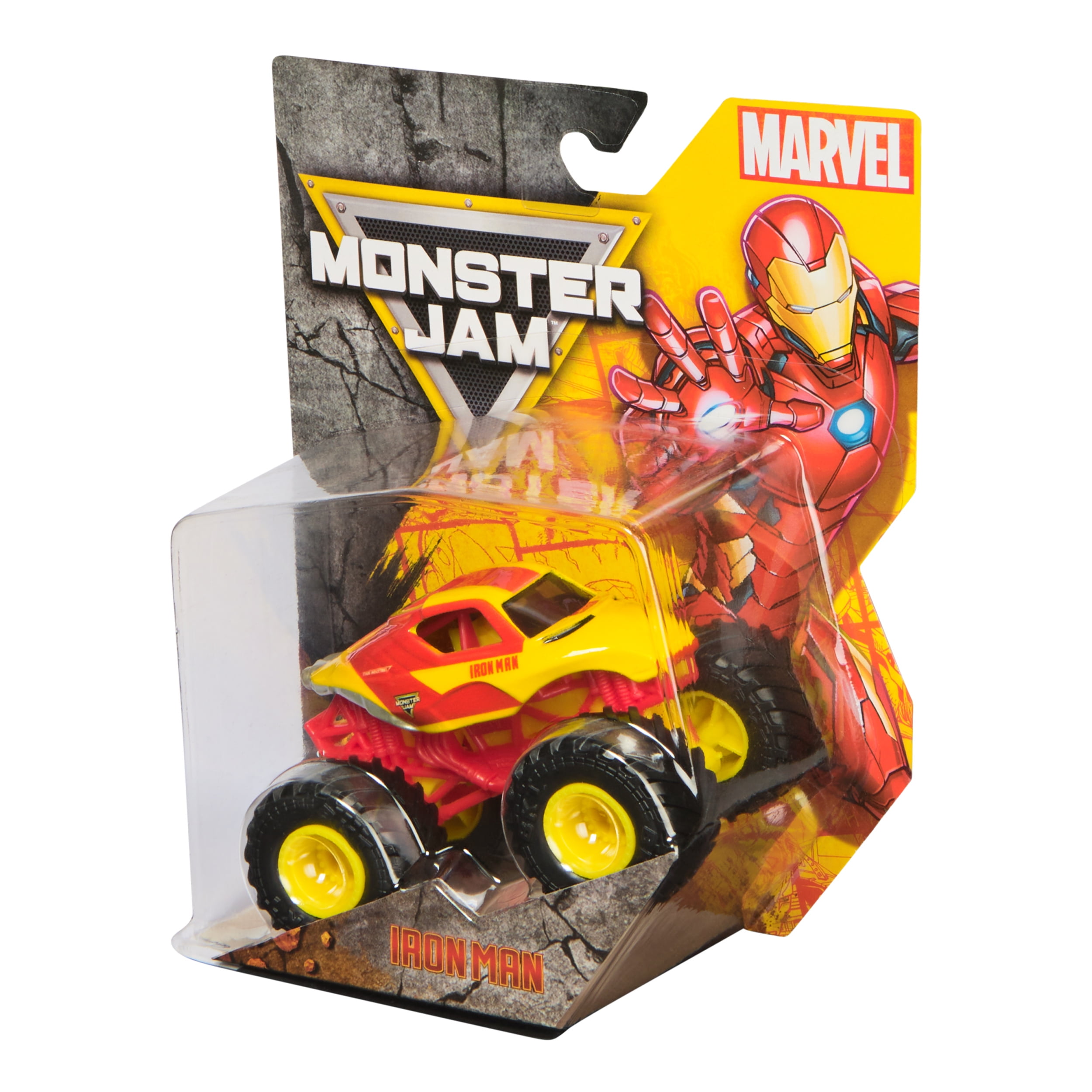 Monster Jam, Marvel Official Iron Man Monster Truck, Die-Cast Vehicle, 1:64 Scale, Super Hero Kids Toys for Boys Ages 3 and up