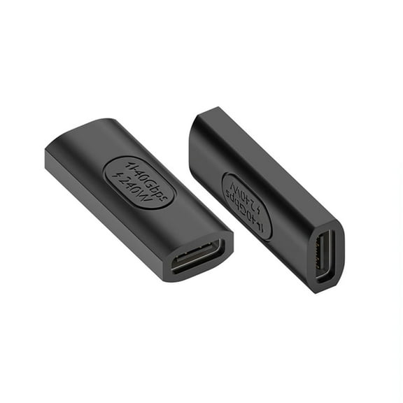 Strhowill 2 Pack 240W USB C Female to Female Adapter, 40Gbps USB C Coupler, 8K@60Hz Video Display for Switch, Tablet, Thunderbolt 3
