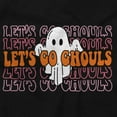 thumbnail image 2 of Halloween Let's Go Ghouls Ghost Women's Plus Size Graphic Tee Brisco Brands 5X, 2 of 6
