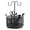 Black-With hook, variant on Multifunctional Office Desk Pencil Organisers Mesh Pen Holder with Keychain Hook
