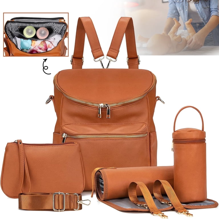 Minsong Backpack Purse for Women Fashion Waterproof PU  display picture 1