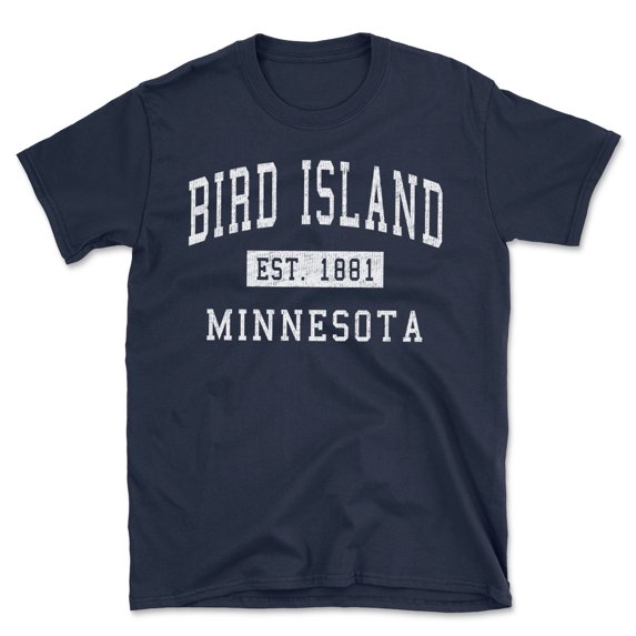 Bird Island Minnesota Classic Established Men's Cotton T-Shirt