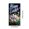 thumbnail image 3 of Yunuuuoa Easter Door Cover Curtain Decoration for Home Holiday Party Door Wall Decor Spring Bunny Egg Festival Celebration, 3 of 6