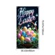 thumbnail image 3 of CaiYueKe Easter Door Cover Curtain Decoration for Spring Holiday Party, Bunny Egg Themed Hanging Door Banner Wall Decor, Festive Home Indoor Outdoor Welcome Sign with Religious Cross Pattern, 3 of 7