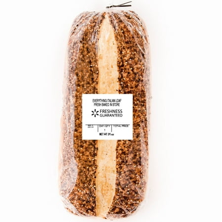 Walmart Grocery Freshness Guaranteed Everything Italian Loaf 14 Oz