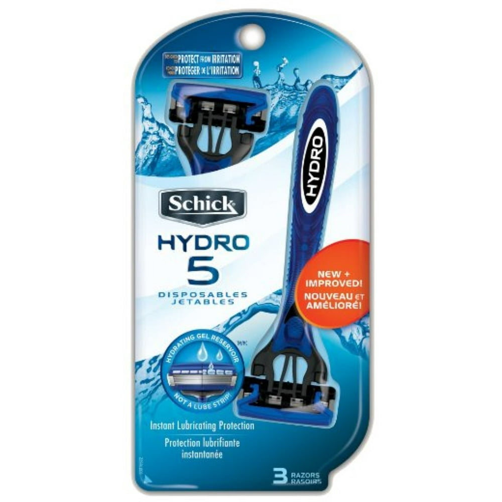 Schick Hydro 5 Disposable Razors 3 ea (Pack of 2)