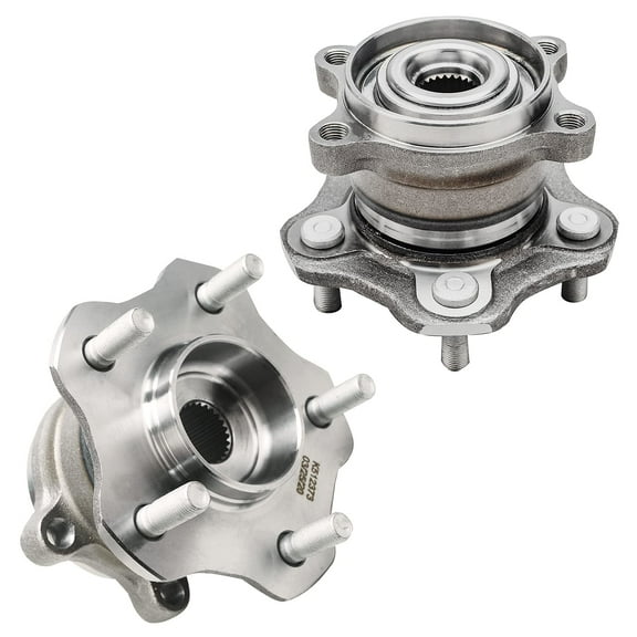 Detroit Axle - 2pc Rear Wheel Bearing Hubs for AWD 08-20 Nissan Rogue 11-17 Juke, 2011 2012 2013 2014 2015 2016 2017, Wheel Bearing & Hubs Assembly Replacement