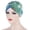 Tie Dye Blue Green, variant on SPRING PARK Women Muslim Hijab Braid Hat Flower Leopard Printed Turban Headscarf Chemo Cap Headwrap