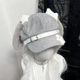 thumbnail image 5 of Slccxzc Cute Puppy Ears Beret Cap Breathable Cotton Painter Hat Women Y2K Newsboy Cabbie Winter Daily Headwear, 5 of 7