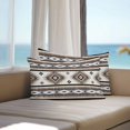 thumbnail image 3 of Lumbar Pillow Covers 20x12 Inch Set of 2, Brown Boho Waterproof Outdoor Pillow Covers, Southwestern Ethnic Aztec Retro Geometric Decorative Cushion Pillowcases for Couch, Sofa, Bed, Garden, Patio, 3 of 9