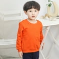 thumbnail image 1 of LSLJS Toddler Baby Boy Girl Fleece Pullover Sweatshirt Solid Color Crewneck Blouse Shirt Tops Warm Fall Winter Clothes, 1 of 5