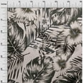thumbnail image 3 of oneOone Polyester Spandex Black Fabric Floral & Leaves Sewing Fabric By The Yard Printed Diy Clothing Sewing Supplies 56 Inch Wide, 3 of 4