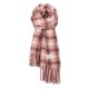thumbnail image 4 of Bufanda cálida para mujer, tipo chal grande, ideal para el invierno. Bufanda gruesa de punto con estampado de cuadros rosa y marrón. Manta cálida para el cuello con flecos. Suave y ligera. Unisex., 4 of 4