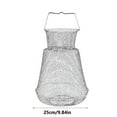 Jrocdr Hanging Folding Stainless Steel Fish Net Fish Net Bag Fishing