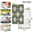 thumbnail image 6 of Yayeee 2 Pack Hand Towels for Bathroom 100% Cotton 16" x 28" Soft Absorbent Kitchen Towel, Pink Geometric Flowers, 6 of 7