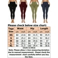 thumbnail image 3 of Gomelly Women Yoga Pants Solid Color Bottoms Slim Firt Leggings Ladies Long Jogging Workout Pant With Pockets Jeggings Navy Blue S, 3 of 3
