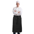 thumbnail image 6 of WEUVEB Black Chef Apron with Front Pocket for Cooking, Kitchen, BBQ, Restaurant Use, Comfortable Fit, and Practical, 1 Piece Set, 6 of 8