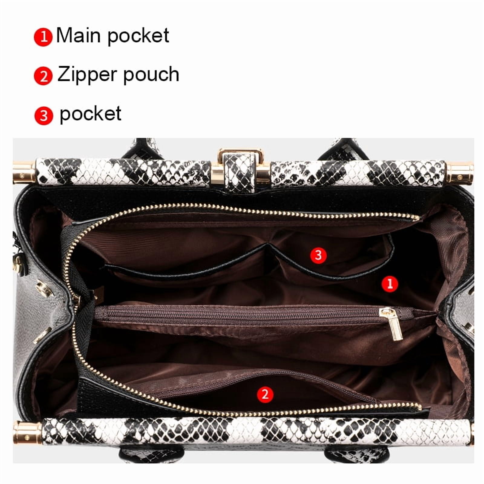 Genuine leather crocodile snake-print women's handbag 2025 detachable shoulder strap large capacity single shoulder strap