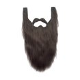 thumbnail image 4 of Soidarity Barbas postizas fáciles de usar para disfraces de Halloween Aplicaciones amplias y bien pensadas Amplia escala Cuidado del cabello Gris 40x21cm, 4 of 6