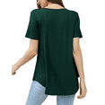 thumbnail image 5 of FOLUNSI Womens T Shirts Short Sleeve Round Neck Loose Print Tunic Tops with Pocket, 5 of 5