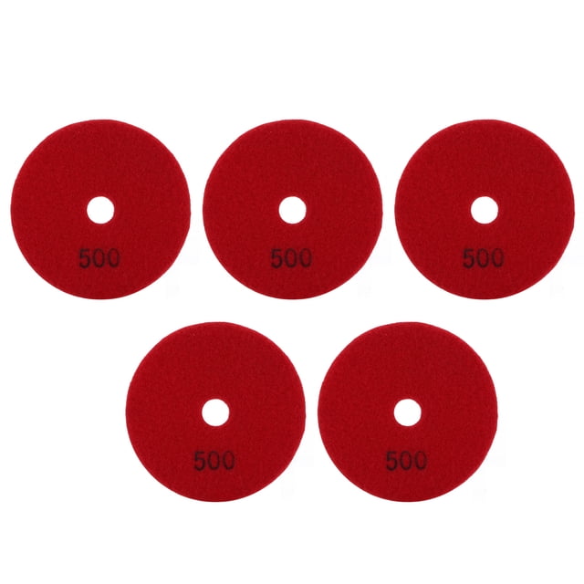 Disque de Meulage Humide, 5 Pcs Disque de Meulage Humide Diamant 4 Po Kit de Polissage Marbre Meilleur de Sa Catégorie