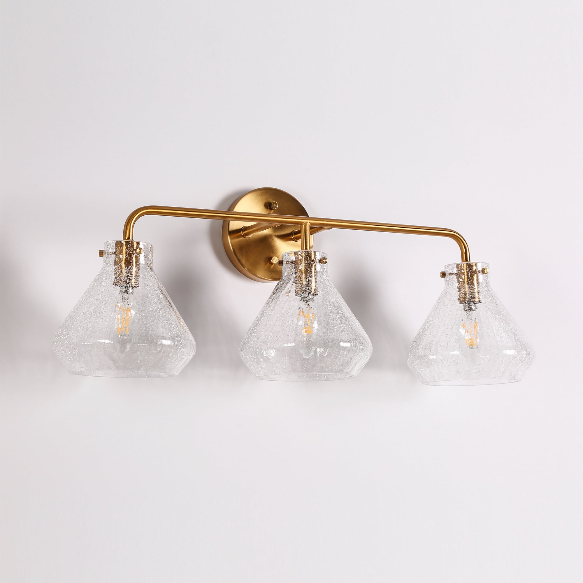 Digipurve 23.6-in 3 Light Polished Gold Modern/contemporary Bathroom Vanity light