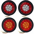 thumbnail image 5 of 2pcs-16led Feu Arrire Bicolore anillo de goma camión luz trasera redonda rojo y amarillo conveniente Kamon Mk-272, 5 of 5