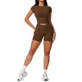 thumbnail image 1 of Conjuntos de entrenamiento for mujer, 2 piezas, sujetador deportivo, camiseta sin mangas, polainas de cintura alta, gimnasio, yoga, ropa activa, camiseta de entrenamiento for mujer, 1 of 7