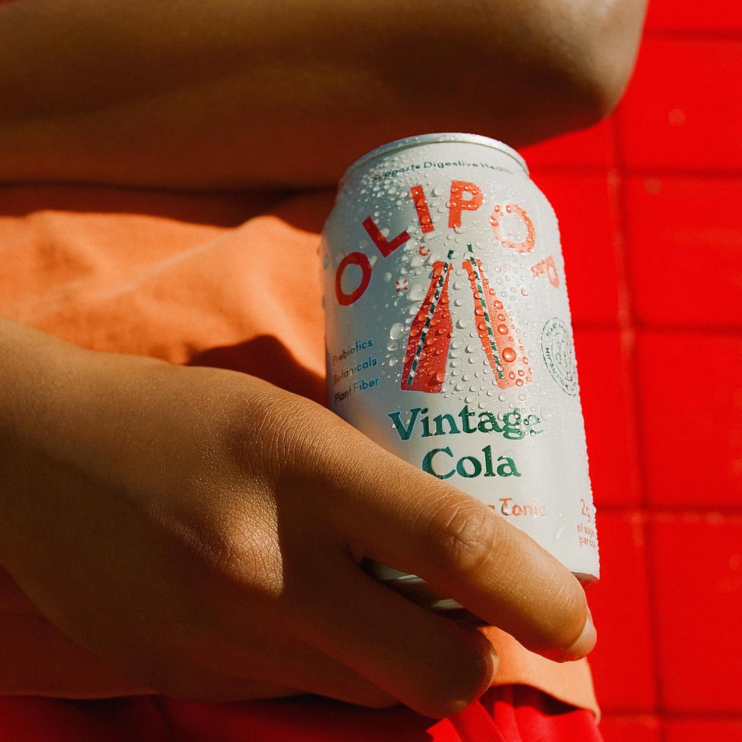 (12 pack) OLIPOP Prebiotic Soda, Vintage Cola, 12 fl oz, Pantry Packs