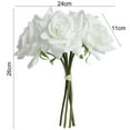 thumbnail image 6 of Visland 1Pc 5 Heads Fake Flower Smooth Surface Plastic Photography Props Artificial Plant Home Decor, 6 of 8