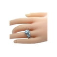thumbnail image 2 of His Hers 3 Piece 925 Sterling Silver and Titanium CZ Wedding Ring Set, 2 of 5